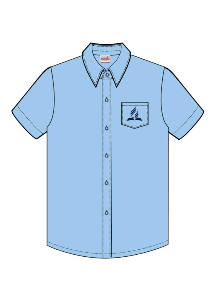 Seventh-day Adventist SS Shirt Light Blue