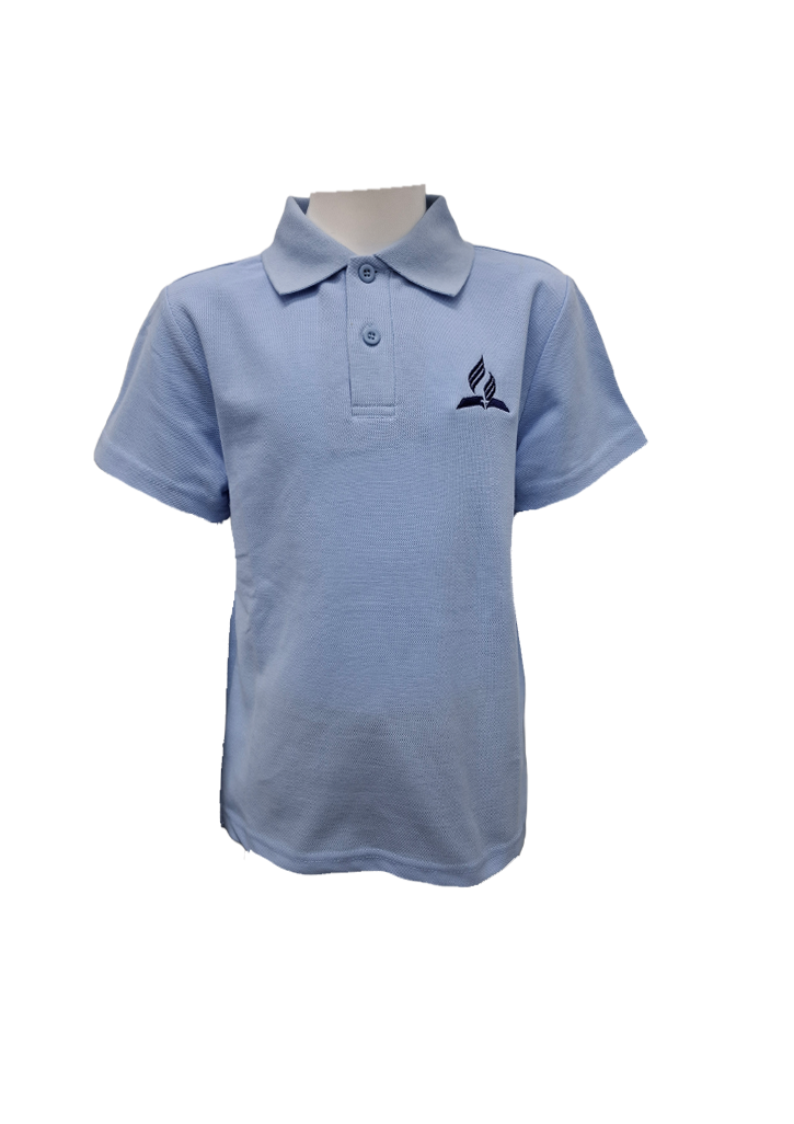 Seventh-day Adventist Hamilton SS Polo Sky Blue Kids